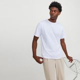 Jack & Jones Erkek Loose Fit Basic Tisört - Urban - 0 Beyaz - M