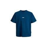 Jack & Jones Erkek Mavi Kısa Kollu Tişört M Beden JCOCLUB SMALL FRONT PRINT Modeli