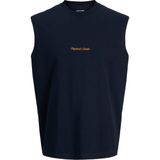 Jack & Jones Erkek Nakis Detayli Kolsuz Oversize Tisört - Norrebro - Gri