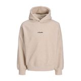 Jack & Jones Erkek Nakis Detayli Loose Fit Kapüsonlu Sweatshirt - Soho