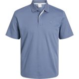 Jack & Jones Erkek Nakis Detayli Polo Yaka Tisört - Rodney - 110-Mavi