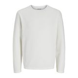 JACK & JONES Erkek örgü kazak tek renkli örgü kazak, Cloud Dancer., S