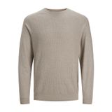 Jack & Jones erkek örgü kazak tek renkli örgü kazak, Saf kaşmir/Detay: twist, XL XL