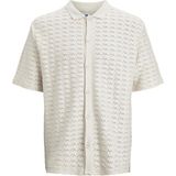 Jack & Jones Erkek Örme Gömlek 12234327 - Krem - 2XL
