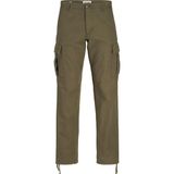 Jack & Jones Erkek Pamuklu Kargo Pantolon - Kane - 01-Yeşil - 32 - 34