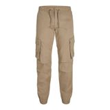 JACK & JONES Erkek pantolonu, kargo pantolon, kumaş pantolon, Noah Cuffed Cargo Relaxed Fit, Elmwood, M