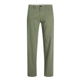 JACK & JONES Erkek Pantolonu Relaxed Fit Pantolon, Yeşil (Deep Lichen Green), 30W / 32L