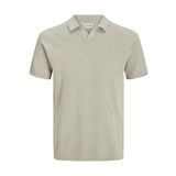 JACK & JONES Erkek polo tişört, tek renkli, polo tişört, Oatmeal., M