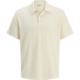 Jack Jones Erkek Polo Yaka Tişört 12276313 - Krem - 2XL