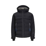JACK & JONES Erkek Puffer Mont, 2XL, JCOTARWIN PUFFER, Siyah, mens