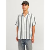 Jack & Jones Erkek Rahat Kesim Çizgili Gömlek - Luke - XL - Koyu Lacivert