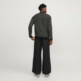Jack & Jones Erkek Regular Fit Dik Yaka Kazak - Space - 000-Siyah - XL
