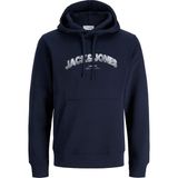 Jack & Jones Erkek Regular Fit Gögüs Baskili Sweatshirt - Avery - 00 Lacivert - XL