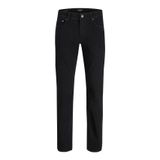 JACK & JONES Erkek Regular Fit Jeans JJICLARK JJBASIC SQ 356 NOOS Regular Fit Jeans, Black Denim, 36W / 32L