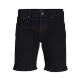 Jack & Jones Erkek Regular Fit Kot Şort - JJORiginal Rick Model Siyah m