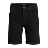 Jack & Jones Erkek Regular Fit Kot Şort - JJORiginal Rick Model Siyah xl