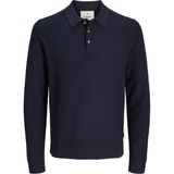 Jack & Jones Erkek Regular Fit Triko Polo Kazak - Sandri - 01L-Lacivert