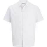 Jack & Jones Erkek Relaxed Fit Kisa Kollu Gömlek - Easton - 001 - Beyaz - XL