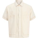 Jack & Jones Erkek Relaxed Fit Resort Yaka Gömlek - Menton - 001 - Beyaz