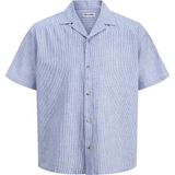 Jack & Jones Erkek Relaxed Fit Resort Yaka Gömlek - Summer - 01 Mavi