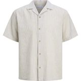 Jack & Jones Erkek Relaxed Fit Resort Yaka Gömlek - Summer - XL - 008-Bej