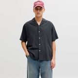 Jack & Jones Erkek Resort Yaka Gömlek - Breeze - 0-Siyah - 2XL