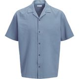 Jack & Jones Erkek Resort Yaka Kisa Kollu Gömlek - Global - 01 Mavi