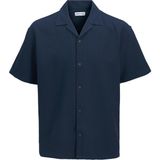 Jack & Jones Erkek Resort Yaka Kisa Kollu Gömlek - Global - Lacivert
