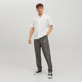 Jack & Jones Erkek Resort Yaka Kisa Kollu Gömlek - Summer - 001 - Beyaz - 2XL