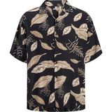 Jack & Jones Erkek Resort Yaka Loose Fit Gömlek - Drew - 0 Siyah