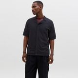 Jack & Jones Erkek Resort Yaka Triko Gömlek - Chris - 0-Siyah
