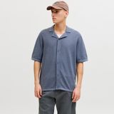 Jack & Jones Erkek Resort Yaka Triko Gömlek - Chris - 01-Mavi - XL