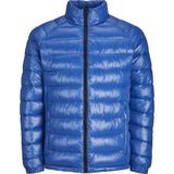 Jack & Jones Erkek Rüzgar Geçirmez Parlak Puffer Mont 12241629 - Mavi