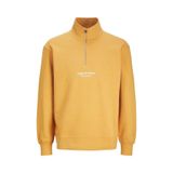 Jack & Jones Erkek Sarı Jorvesterbro Sweat Quarter Zip Hn Noos Sweatshirt -Honeyyell 12241777