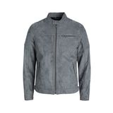 Jack Jones Erkek Sedona Sage Biker Yaka Ceket Sentetik Süet Görünümlü Şık Tasarım 12147218