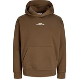 Jack & Jones Erkek Sirt Baskili Loose Fit Sweatshirt - Bay - 0-Kahverengi - M