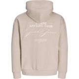 Jack & Jones Erkek Sirt Baskili Loose Fit Sweatshirt - Bay - 0019-Bej - 2XL