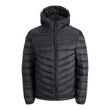 Jack & Jones Erkek Şişme Kapüşonlu Mont, Tap Shoe, L Beden