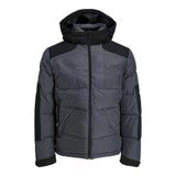 Jack Jones Erkek Şişme Puffer Gri Mont 12239001G
