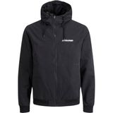 Jack & Jones Erkek Siyah jjerush Hood Bomber Regular Fit 12200208 Mevsimlik Ceket