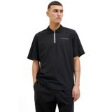 Jack & Jones Erkek Siyah Polo Yaka Tişört M Beden JCOFUSION PIQUE POLO SS S Modeli