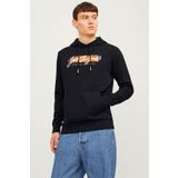 Jack & Jones Erkek Siyah Sweatshirt L Beden JJTILEY SWEAT HOOD LN Modeli