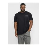 Jack & Jones Erkek Siyah2 Jjecorp Logo Tee Ss O-neck Noos Pls Büyük Beden Tişört 12158505-Blacksmal