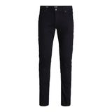 JACK & JONES Erkek Slim Fit Jeans Glenn Felix AM 046, Black Denim, 34W / 32L