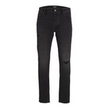 JACK & JONES Erkek Slim Fit Jeans JJIGLENN JJORİJİNAL SQ 014 Slim Fit Jeans, Black Denim, 30W / 34L