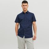 Jack & Jones Erkek Slim Fit Kisa Kollu Gömlek - Summer - 01L-Lacivert