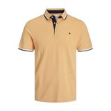 JACK & JONES Erkek Slim Fit Polo Tişört JJEPAULOS Uni Yazlık Gömlek Yaka Kısa Kollu Basic Pique Cotton, Kayısı Buz, M