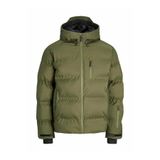JACK & JONES Erkek Softshell Mont Kapüşonlu, M, JJEBASIC SOFTSHELL HOOD NO, Gri, mens