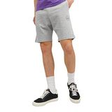 JACK & JONES Erkek Şort Klasik, Açık gri melanj, M