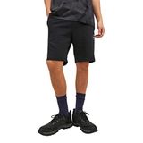 JACK & JONES Erkek Şort Klasik, Siyah, S
